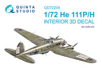 Heinkel He-111 P/H - 3D-Printed & Coloured Interior on Decal Paper (for Airfix Kits) - Image 1