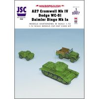 Mikropojazdy - A27 Cromwell Mk IV , Dodge WC-51 , Daimler Dingo Mk Ia - Image 1