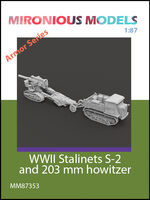WWII Stalinets S-2 And 203mm Howitzer M1931 (B-4)