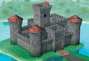Medieval stone castle Zvezda 8512