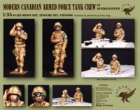 Modern Canadian Armed Force Tank Crew in Afghanistan