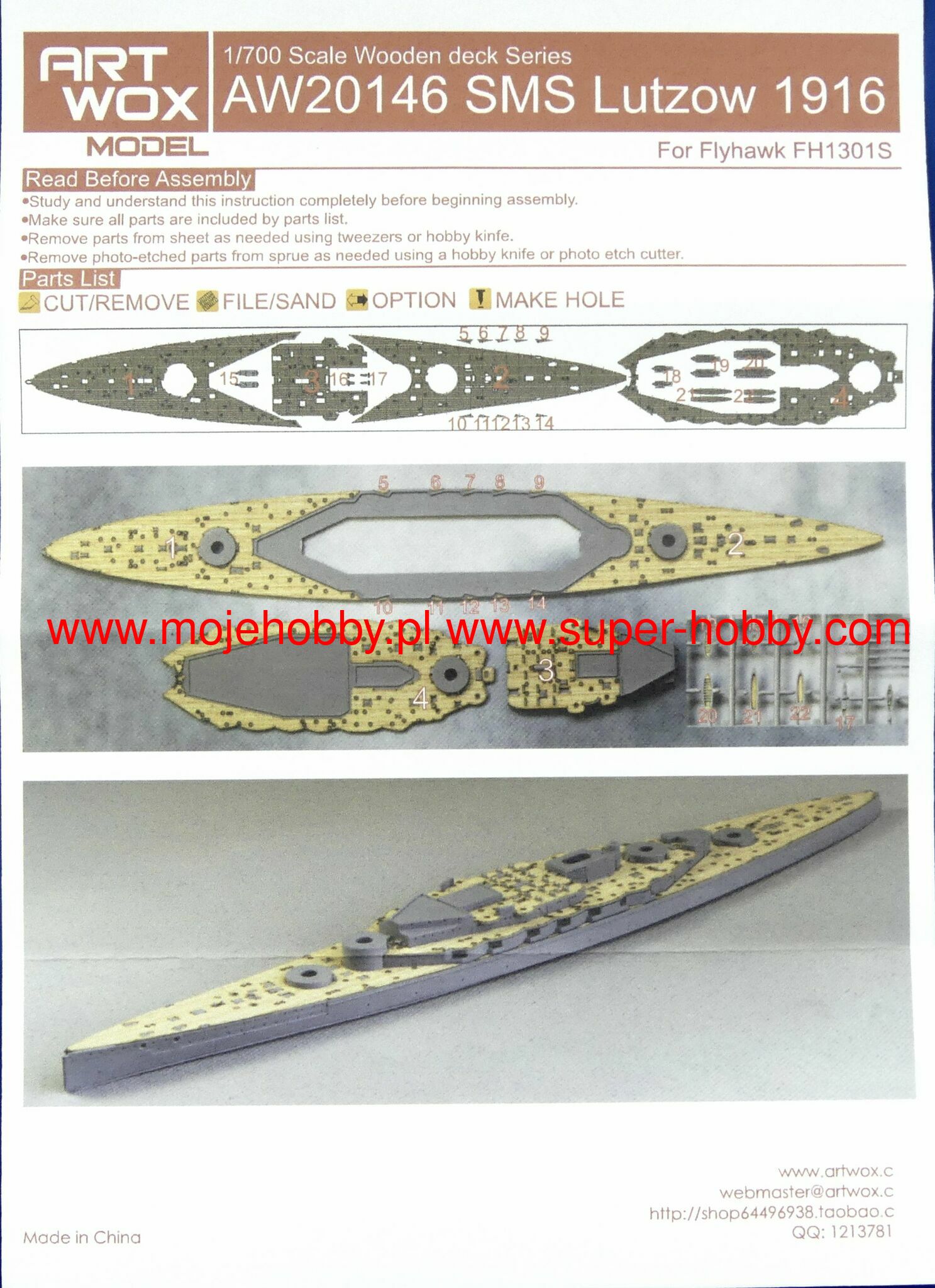 SMS Lutzow 1916 Artwox -AW20146