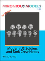 Modern US Soldiers and Tank Crew Heads