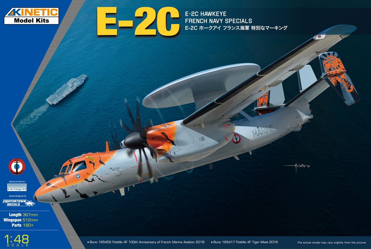 US NAVY E2C HAWKEYE. 完成品 E-2C Hawkeye French Navy Specials Kinetic 48122