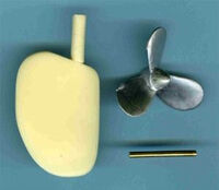 HMS Snowberry (The Flower Class Corvette) - Propeller and Rudder Set (for Revell kits) - Image 1