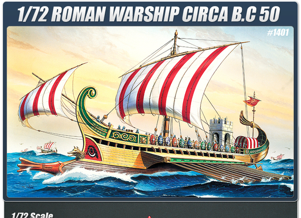 Roman Warship 船の模型 Roman Warship Circa B.C 50 Academy 14207