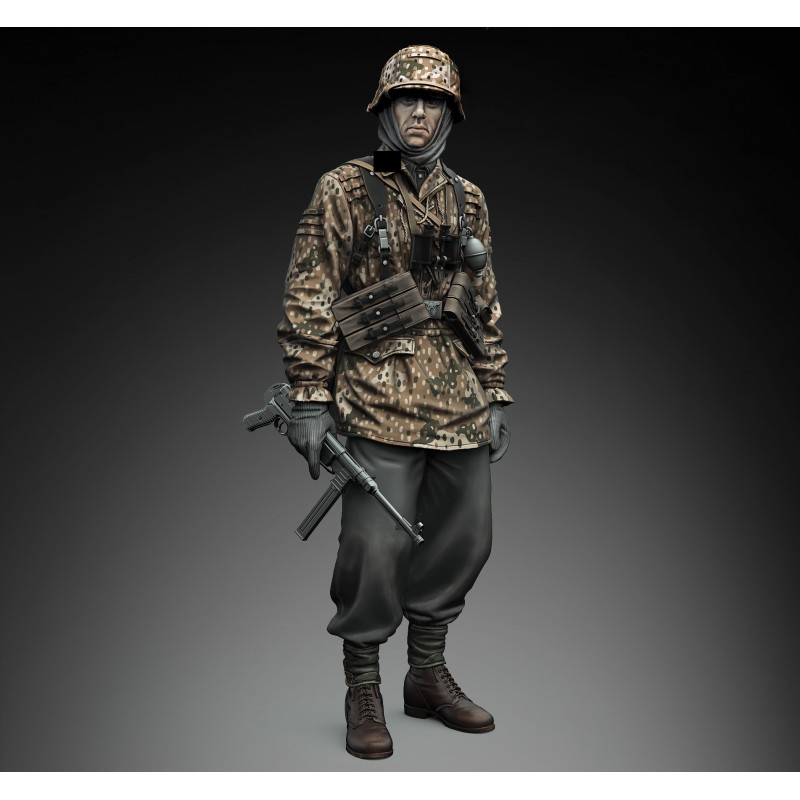 Fort Royal Review Waffen SS Machine Gunner Resin Figure Fort Royal Review Waffen SS Machine Gunner Resin Figure