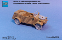 Wheels for VW Kbelwagen without caps