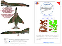 McDonnell-Douglas F-4 C/D/E/J Phantom - Vietnam camouflage pattern paint masks (for Revell and Tamiya kits) - Image 1