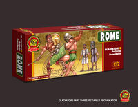 Roman Gladiators - Retiarius and Provokator - 24 figures in 8 poses