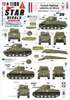 French M4A4 Sherman. French fighting vehicles in Africa # 5. 1er RC, 2eme RCA.