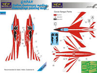 G.91PAN Gina Italian Anniversary Marking Camouflage Painting Mask (For Italeri, Heller, Occidental) - Image 1