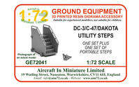 Douglas DC-3/C-47 - Utility Steps andtwo sets of C-47 Portable Steps(forItaleri,Airfixand S & M kits)