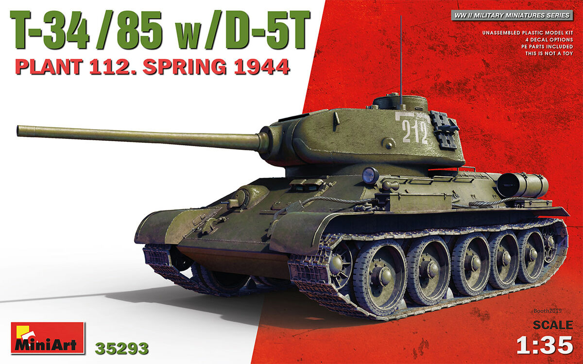 T-34/85 w/D-5T PLANT 112. SPRING 1944 MiniArt 35293
