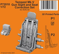 Tempest Mk.V Gun Sight And Seat Correction Set (For Airfix Kit)