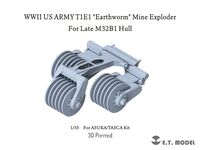 US WWII T1E1 "Earthworm" Mine Exploder - for Late M32B1 Hull (for Asuka / Tasca Kit)