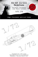 Ki-43 II/III Hayabusa National Insignias With White Outline (Hasegawa/Special Hobby)