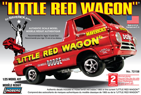 1965 Dodge A100 Little Red Wagon Lindberg 72158