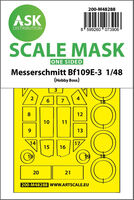 Messerschmitt Bf 109E-3 One-Sided Express Fit Mask For Hobby Boss - Image 1