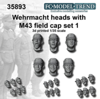 Wehrmacht heads with M-43 cap