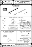 P-47 Thunderbolt - details set - Browning .50 blast tubes, gunsight and Pitot Tube - Image 1