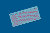 Imperial Japanese Navy WWII Aircraft Tail Codes - 280 mm Red