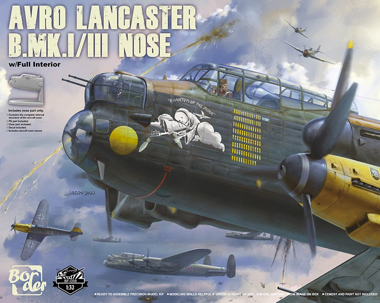 NOSE of Avro Lancaster B Mk.I/III w/ Full Interior Border