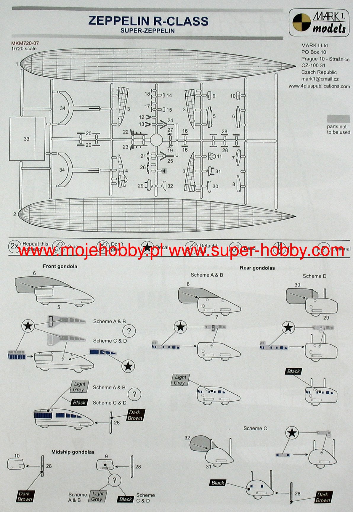 Zeppelin R Class Super Zepplin Mark I Models 720 07