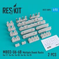 MBD3-U6-68 Multiple Bomb Racks (Su-17, Su-24, Su-30, Su-34, Su-35) (2 pcs) - Image 1