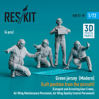 Green Jersey (Modern) (Left Position From The Aircraft) (Catapult And Arresting Gear Crews, Air Wing Maintenance Personnel, Air Wing Quality Control Personnel) (4pcs) (3D Printed) - Image 1