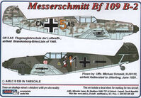 Messerschmitt Bf-109 B-2 -2 decal versions