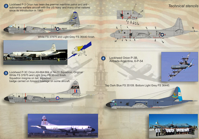 Lockheed P-3 Orion The complete set 2 leaf Print Scale -72-132