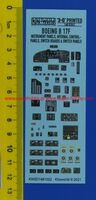 Boeing B-17 F Flying Fortress 3D Cockpit instrument panel decals (for Hong Kong Models, Monogram and Revell kits) - Image 1