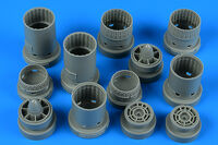 f4 phantom outline F-4B/N/C/D & RF-4B/C Phantom II exhaust nozzles Box HASEGAWA - Image 1