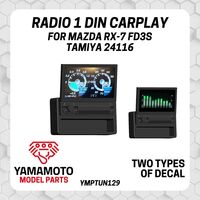 Radio 1 Din Carplay For Mazda RX-7 FD3S (For Tamiya 24116)