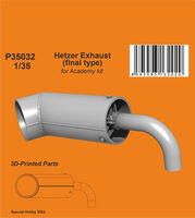 Hetzer Exhaust (Final Type) (For Academy) - Image 1