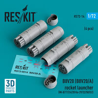 B8V20-А Rocket Launchers (4pcs) (Mi-8/17/24/28, Ka-29/32/50/52) (3D Printed) - Image 1