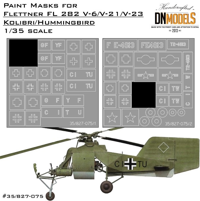 Eduard 1/35 Scale Masks for Fl 282 Kolibri by Mini Art - JX216 Eduard 1/35 Scale Masks for Fl 282 Kolibri by Mini Art - JX216