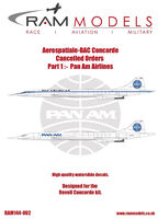 Aerospatiale Concorde Cancelled Orders (2 schemes) - Image 1