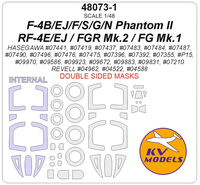 McDonnell DouglasF-4 B/EJ/F/S/G/N &RF-4E/EJ Phantom II & FGR Mk.2 & FG Mk.1 - Double-sided Painting Masks (for Hasegawa and Revell Kits) - Image 1